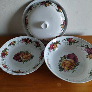 Melamine ware bowls and lif